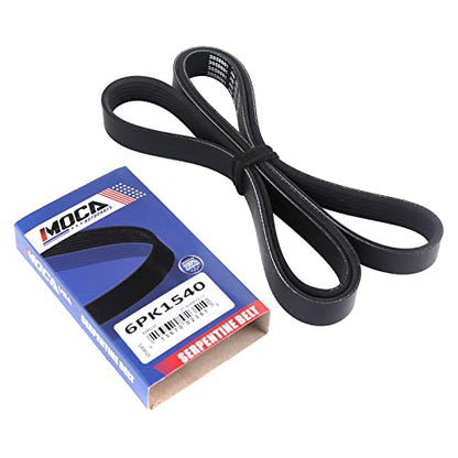 MOCA 6PK1550 EPDM Serpentine Belt Fits for Ford BMW 2.3L 4.8L DOHCSOHC 2-Door - size: 6PK1550