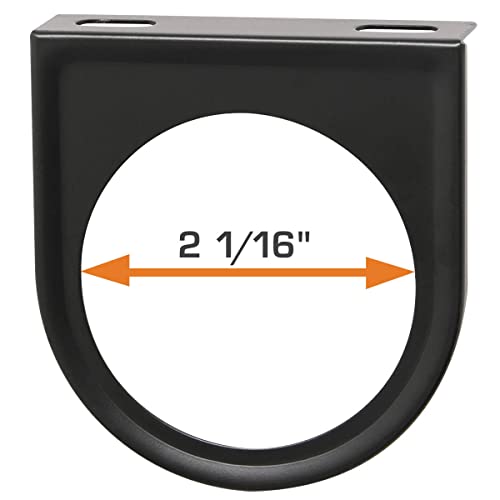 GlowShift Universal Black Single Gauge Mounting Bracket Pod Holder