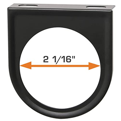 GlowShift Universal Black Single Gauge Mounting Bracket Pod Holder