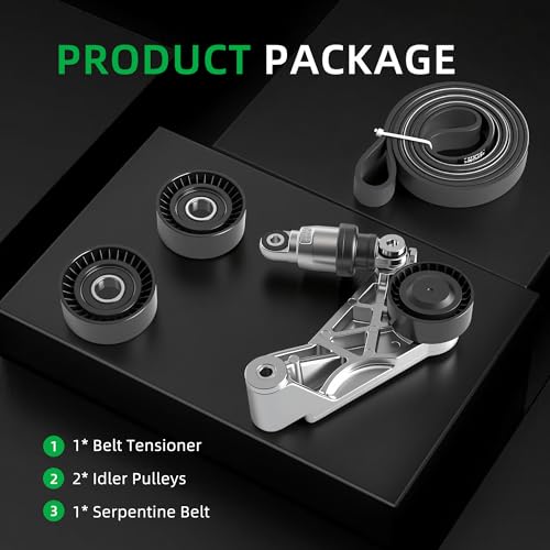 Serpentine Belt Tensioner Drive Component Kit #90K-39415 - size: for Wrangler/Wrangler JK 2012-2018