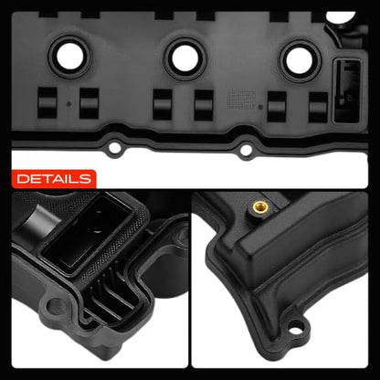 A-Premium Left Side Engine Valve Cover, with Gasket - style: Left Cover