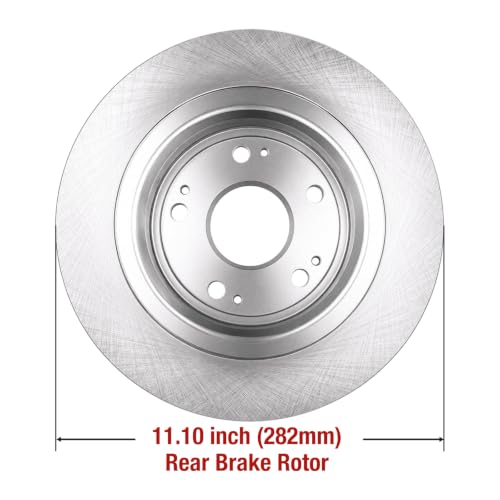 HUSCH Brake Kit Ceramic Brake Pads and Brake Rotors Fit for Acura TSX 09-14 - size: 31479+D1451