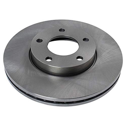 TRQ Front and Rear Brake Pad and Rotor Set Ceramic Vented Solid Rotors - style: BKA11264