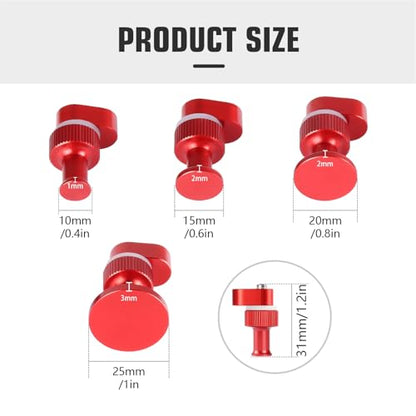 WHDZ Paintless Dent Repair Kit Slide Hammer with 4 Pieces Lockable Aluminum Puller Tab Auto Body Dent Removal Tool