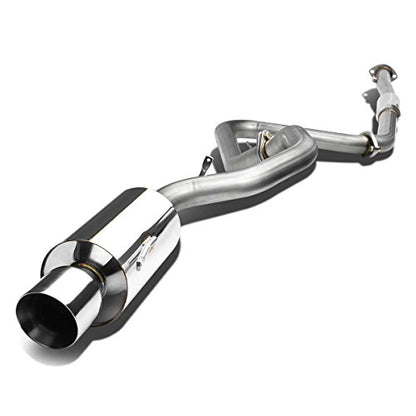 Auto Dynasty 4" Rolled Catback Exhaust System For 00-05 Mitsubishi Eclipse - color: Rolled Tip