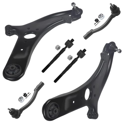 Detroit Axle - 6pc Front End Control Arms Kit for 12-17 Hyundai Accent - size: 6CS48157/6PC