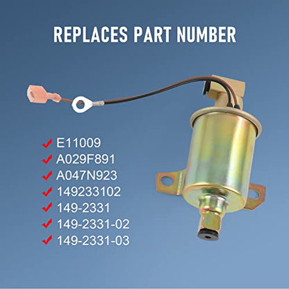 E11009 Electric Fuel Pump replacement for Onan 5500 RV Cummins Generator - size: E11009 Fuel Pump
