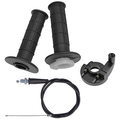 H01012 Throttle Cable Grip Casing Set with 7/8" Handlebar Throttle Cable 36 inch Replacement for Kawasaki KX 60 65 80 85 100 125 250 KLX110 1974-2012