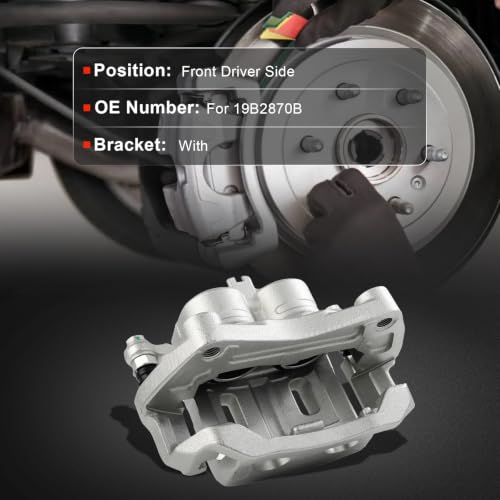 cciyu Front Left Disc Brake Caliper Assembly With Bracket 19B2870B - size: Front Left[19B2870B]