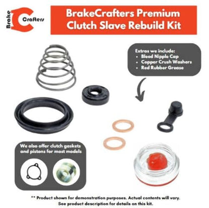Motorcycle Clutch Slave Cylinder Rebuild Seal and Gasket kit for Select Honda Models by Brakecrafters - Check Description for Vehicle Fitment