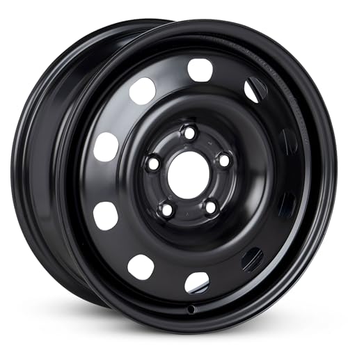 17 x 7.5 in Steel Wheel Rim 5 Lug 108mm 52.5mm Offset 63.4mm CB| Powder-Coated Black finish Fits Ford Focus 2013-2018 | New OEM Replacement | CJ5Z1015A - size: 17x7.5 inch Wheel