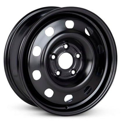 17 x 7.5 in Steel Wheel Rim 5 Lug 108mm 52.5mm Offset 63.4mm CB| Powder-Coated Black finish Fits Ford Focus 2013-2018 | New OEM Replacement | CJ5Z1015A - size: 17x7.5 inch Wheel