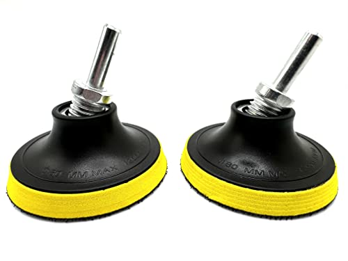 2 Pack 3" Hook and Loop Backing Pads Foam Backer Pad with 5/8”-11 - style: 3"