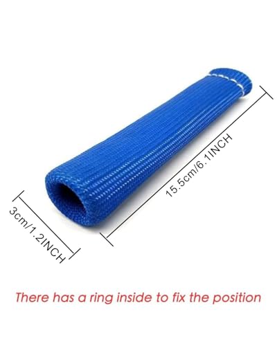 Spark Plug Wire Heat Shield Spark Plug Wire Heat Shield Sleeve Spark Plug Boot Protector Boots Wrap for SBC BBC 350 454 8PCS Plug Wire Covers - 2500F High Temp Protection (Blue) - color: Blue