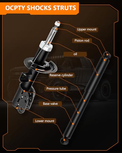 OCPTY Front Rear Shock Absorbers Struts for Chevrolet for Equinox 2007-2016 - size: 2 Front and 2 Rear Shock Absorbers