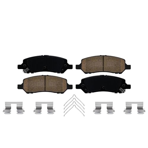 Detroit Axle - 10pc Drilled and Slotted Brake Kit for 2013-2016 Dodge Dart - size: 10PR53075/kit