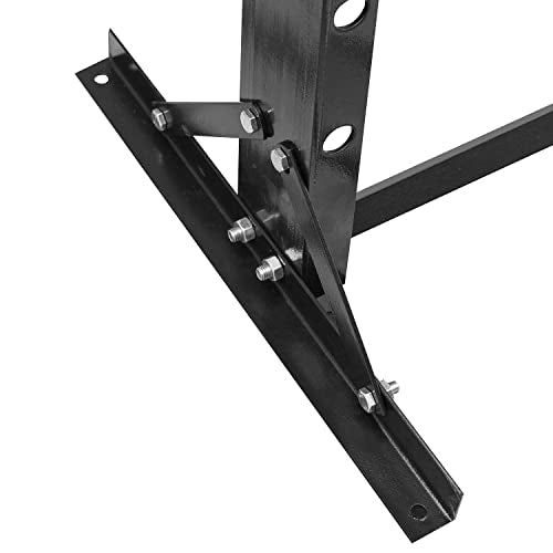 Torin ATY20011B Steel H-Frame Hydraulic Garage/Shop Floor Press with Stamping Plates, 20 Ton (40,000 lb) Capacity, Black