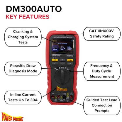 Power Probe Automotive Test Meter with Guided Testing (DM300AUTO)