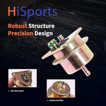 HiSport PR15T Fuel Injection Pressure Regulator 2.7BAR E3EE9C968AA - size: HSFPR15T