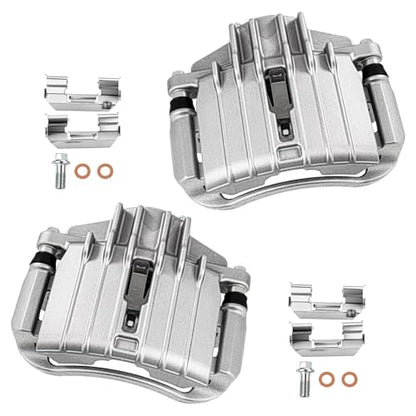 cciyu Front Left & Right Disc Brake Calipers With Bracket 18B4646 18B4647 - size: Front[18B4646+18B4647]