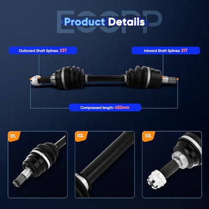 ECCPP Front Right CV Axle for Kawasaki Brute Force 650 2005-2013