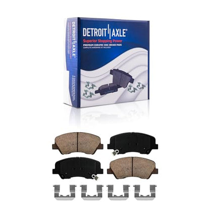 Detroit Axle - Brake Kit for 2012-2017 Hyundai Accent Kia Rio - size: 8PR2500879/kit