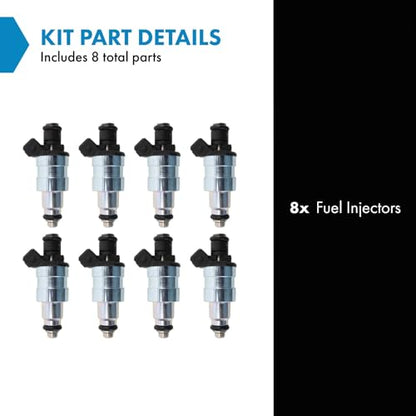 TRQ Fuel Injector Set - style: FIA58850