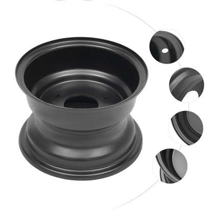 7'' Atv Wheel Rim 16x8-7 3-Hole Tire Wheel Rim for 125cc ATV Black (Diameter: 200mm/7.87in)
