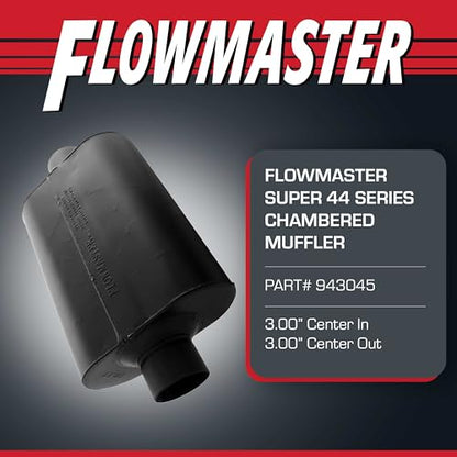 Flowmaster Super 44 Series Chambered Muffler – 3.00" Center In/Center Out - color: Center In / Center Out