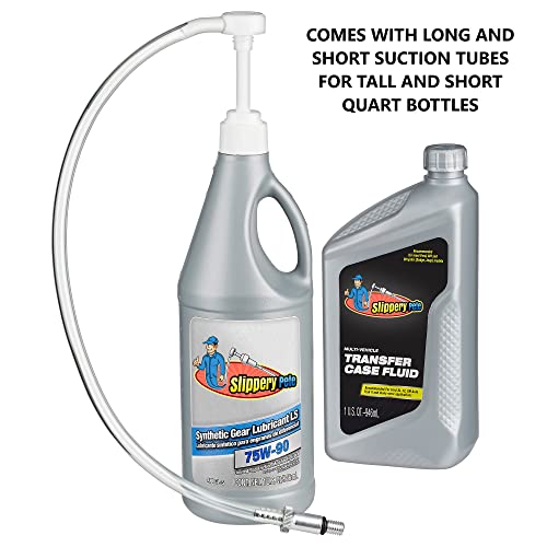 Slippery Pete - Lower Unit Gear Oil Pump for Standard Quart Bottles, Includes 3/8 inch Metal Swivel, 8mm and 10mm Adapters Fit Most Marine Boat Outboard Motors (NOT COMPATIBLE WITH VOLVO PENTA) - size: 28mm