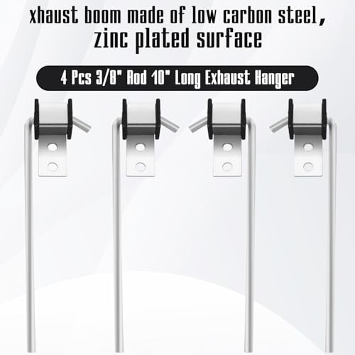 4 Pcs Heavy Duty Exhaust Hanger Rod