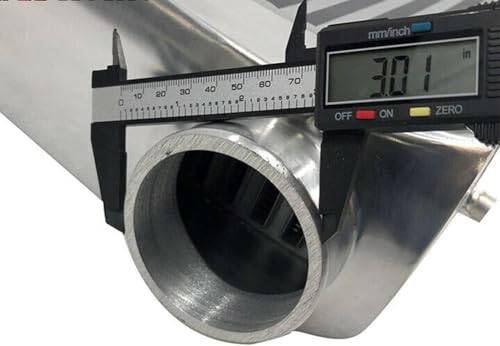 Universal 3" Inlet/Outlet Aluminum Intercooler 31x12x4Inch Large Front Mount 76mm Coresize 24"x11.5"x3.5"