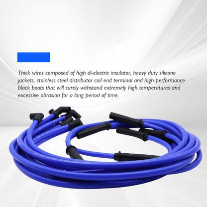 9 PCS Spark Plug Wires Set 10.5mm Electronic Ignition Cables - style: 10.5mm