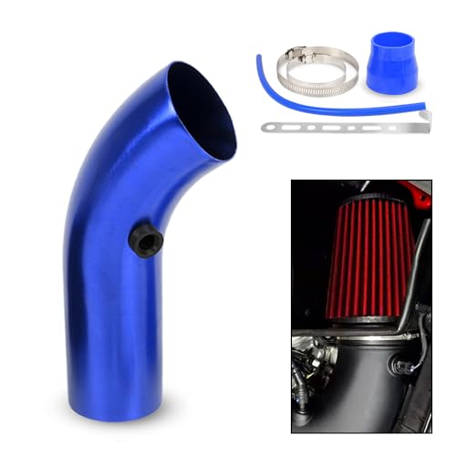 BARTOO 3 Inch Cold Air Intake Pipe Turbo Piping for Car Truck Blue - color: Z-Blue Pipe