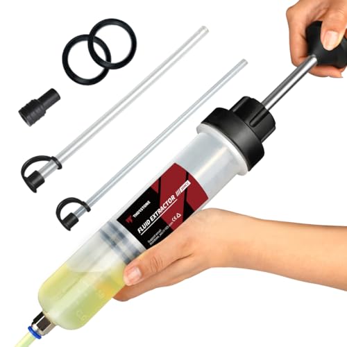 Thorstone 200cc Fluid Extractor Pump with 2pcs 22cm PVC Suction Tubes - size: 200cc