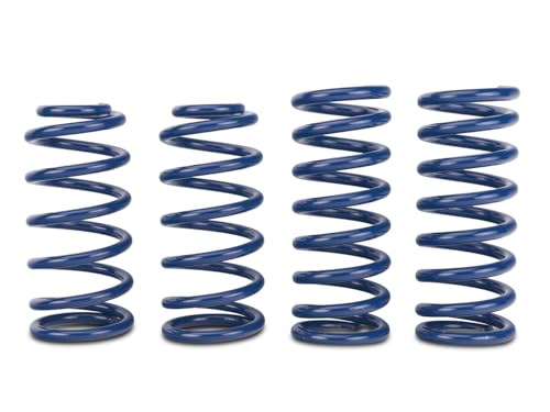 Lowering Springs | Linear Standard Rate Suspension Upgrade with 1.5-Inch Drop | Blue Finish Performance | Compatible with Ford Mustang Coupe 1979-2004 Excluding 1999-2004 Cobra - size: Touring (79-04 Coupe, Excluding 99-04 Cobra)