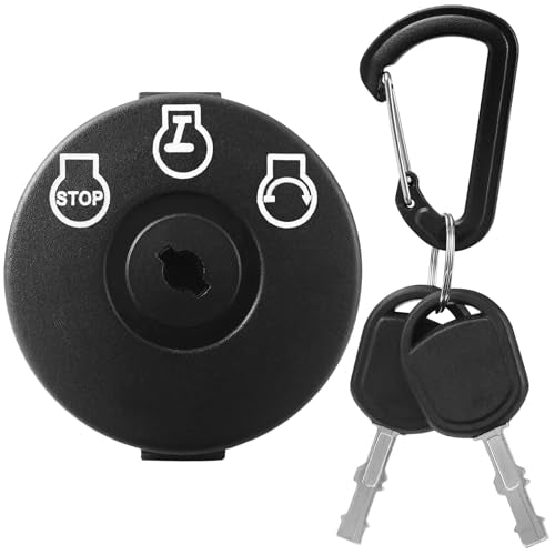Ignition Starter Switch 3 Position 5 Terminals 925-04228 with Key for Craftsman, Troy-Bilt, MTD, Cub Cadet, Husqvarna, JD, AYP, Bad Boy Delta, Replace 725-04228 725-04659 925-04659 - size: 725-04228