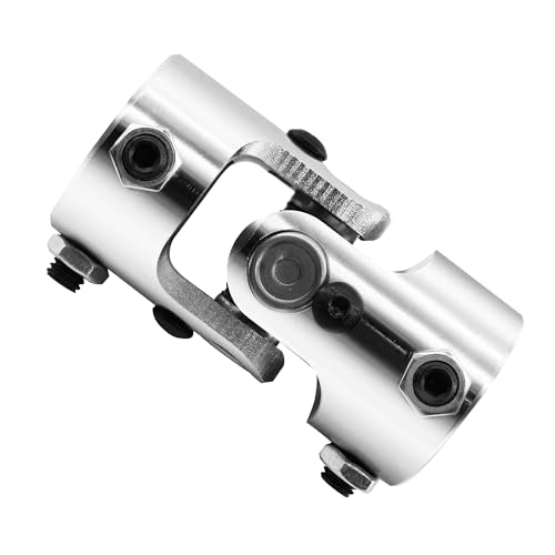 1" DD x 1" DD Chrome Steering Universal Joint Single U Joint Shaft,Total Length: 83mm (3-1/4")