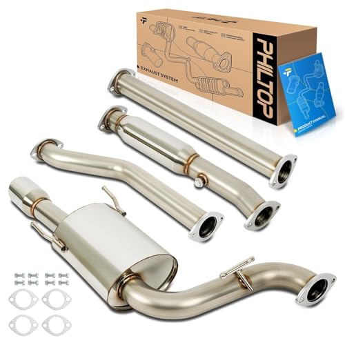 PHILTOP Cat-Back System Fit for 1993-1997 Toyota Corolla - size: 1993-1997 Toyota Corolla