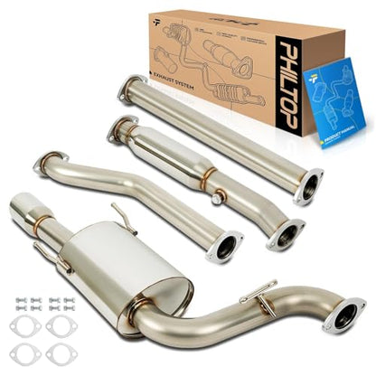 PHILTOP Cat-Back System Fit for 1993-1997 Toyota Corolla - size: 1993-1997 Toyota Corolla