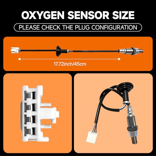 Downstream O2 Sensor Set | Direct Replacement for OE #234-4516 | Oxygen Sensor Compatible with Toyota 3.3L/3.5L V6 | Direct-Fit Downstream Sensor for 2004-2010 Models INCLUDES GLOVES - size: 234-4516