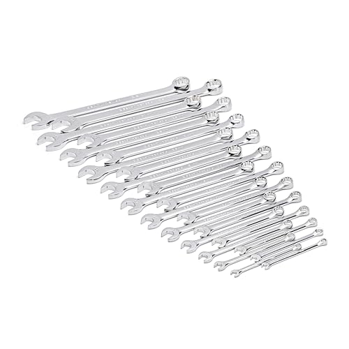 GEARWRENCH 24 Piece 12 Point Long Pattern Combination Metric Wrench Set in Foam Storage Tray - GWMSCWL12MM - style: Combination Wrenches