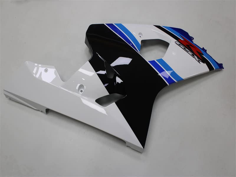 YTL Blue White Full Fairing Fit for Suzuki 2004-2005 GSXR 600/750 - color: 012 Blue White