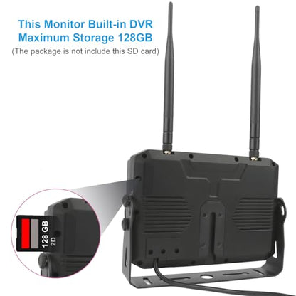 Truck Bus Digital Wireless Backup Camera Monitor System Kit, 7 inch DVR Monitor+HD IP69K Waterproof Night Vision Rear View Reverse Camera for Van Trailer 5th Wheel Pickup RV Campers Motor Home Boat - size: W01