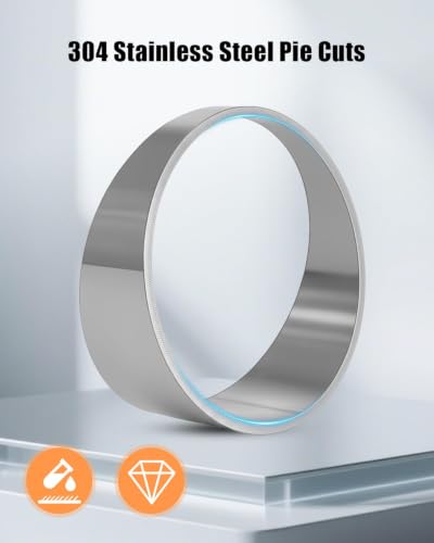 5PCS 1.75'' Pie Cuts, 304 Stainless Steel Polished - size: 1.75''