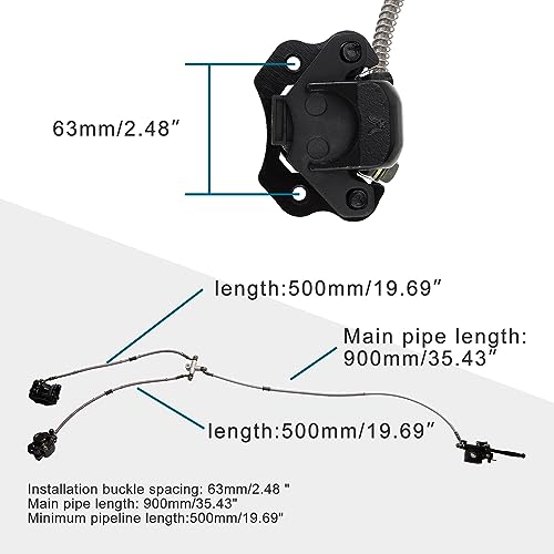GOOFIT Front Disc Brake Master Cylinder Hydraulic Caliper Assembly Replacement for Chinese 110cc 125cc 150cc 200cc 250cc ATV Four Wheeler Buggy Quad Bike