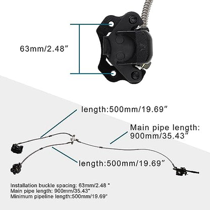 GOOFIT Front Disc Brake Master Cylinder Hydraulic Caliper Assembly Replacement for Chinese 110cc 125cc 150cc 200cc 250cc ATV Four Wheeler Buggy Quad Bike