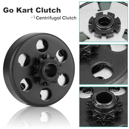 Centrifugal Clutch 3/4 Bore 10T Compatible with #40/41/420 Chain,Go Kart Clutch Fit for Minibike MB165 & MB200 and Honda Cloned Engines GC160 / GC190/ GX120/ GX140/ GX160/ GX200. Up to 2-6.5HP - size: 3/4" Bore 10T