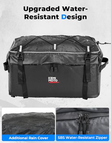 KEMIMOTO ATV Storage Bag for Front Rear Rack 900D Water-Resistant