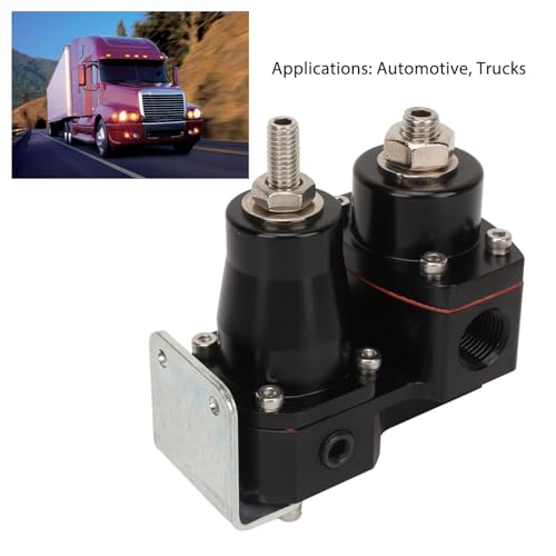 Naroote Fuel Pressure Regulator, 13220 Metal Construction, Adjustable, Carburetor to EFI Conversion, Car Truck
